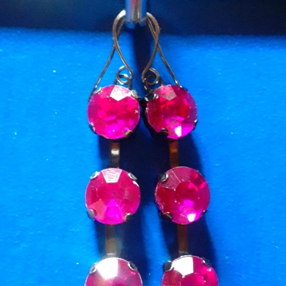 Elegant Pink Drop Earrings